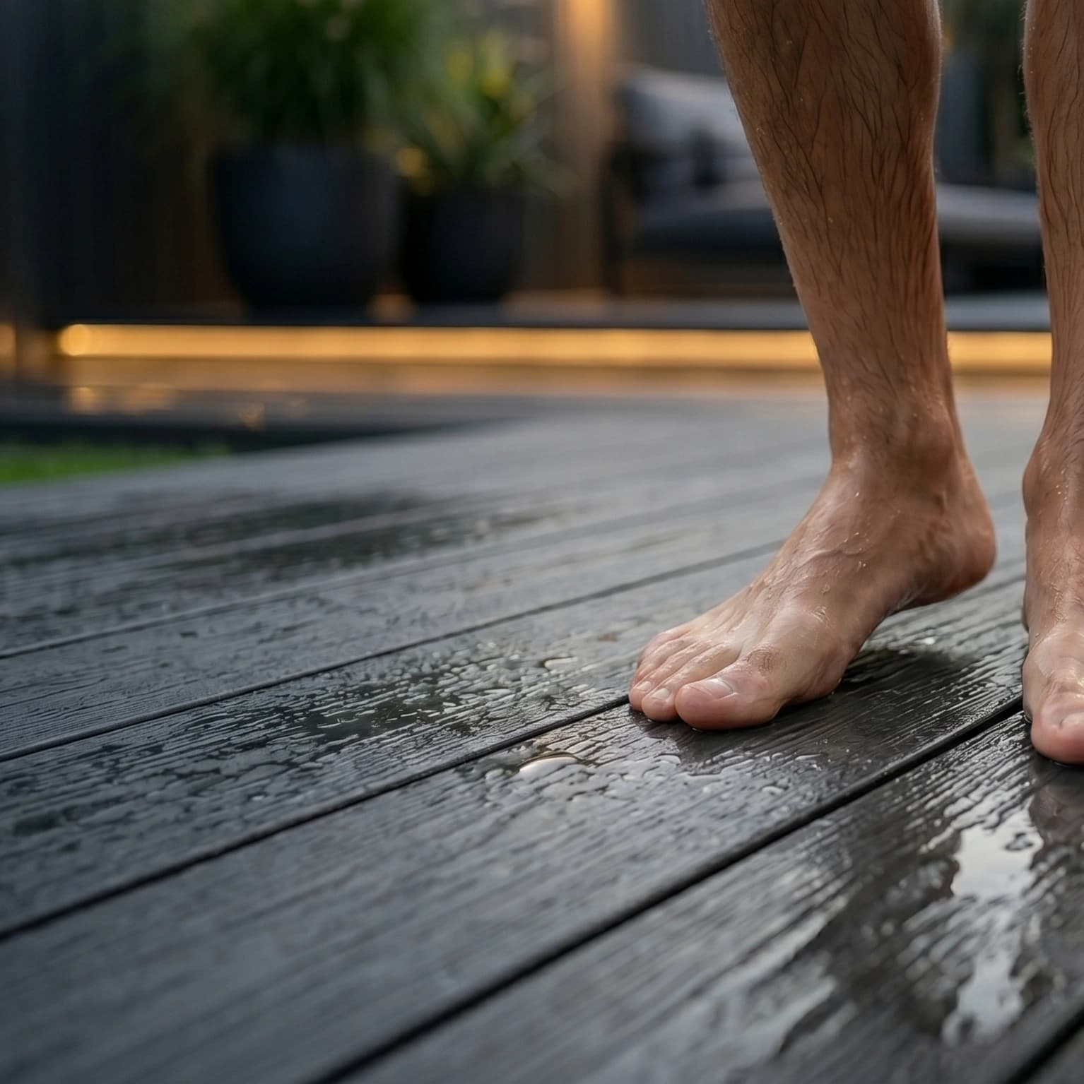 Composite decking board