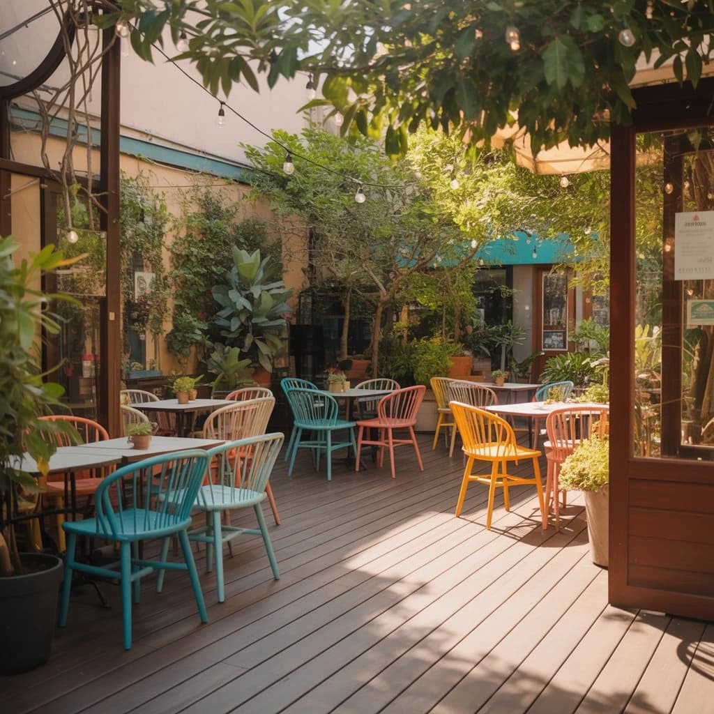 Composite decking in the hospitality industry
