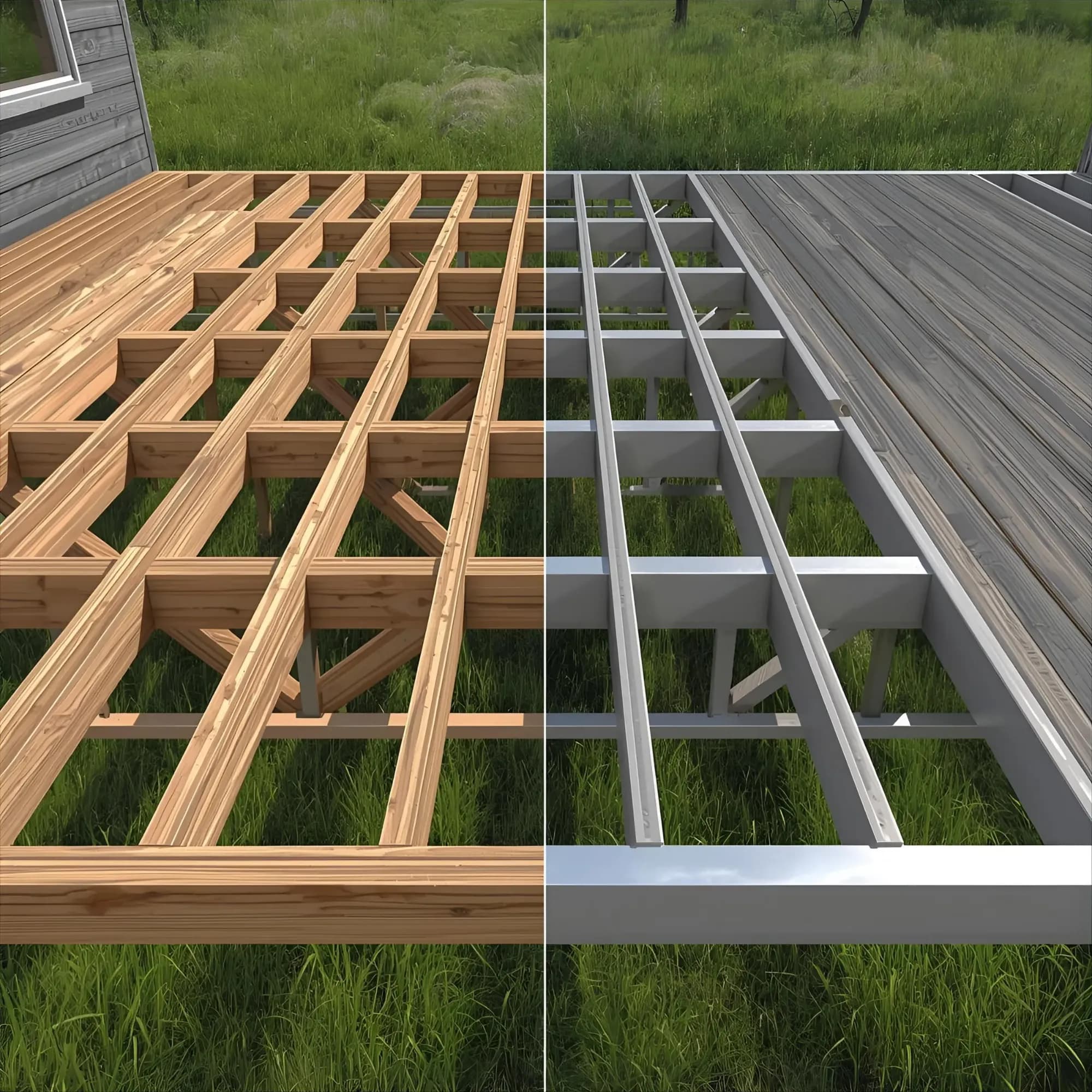 wooden joist vs aluminium joist