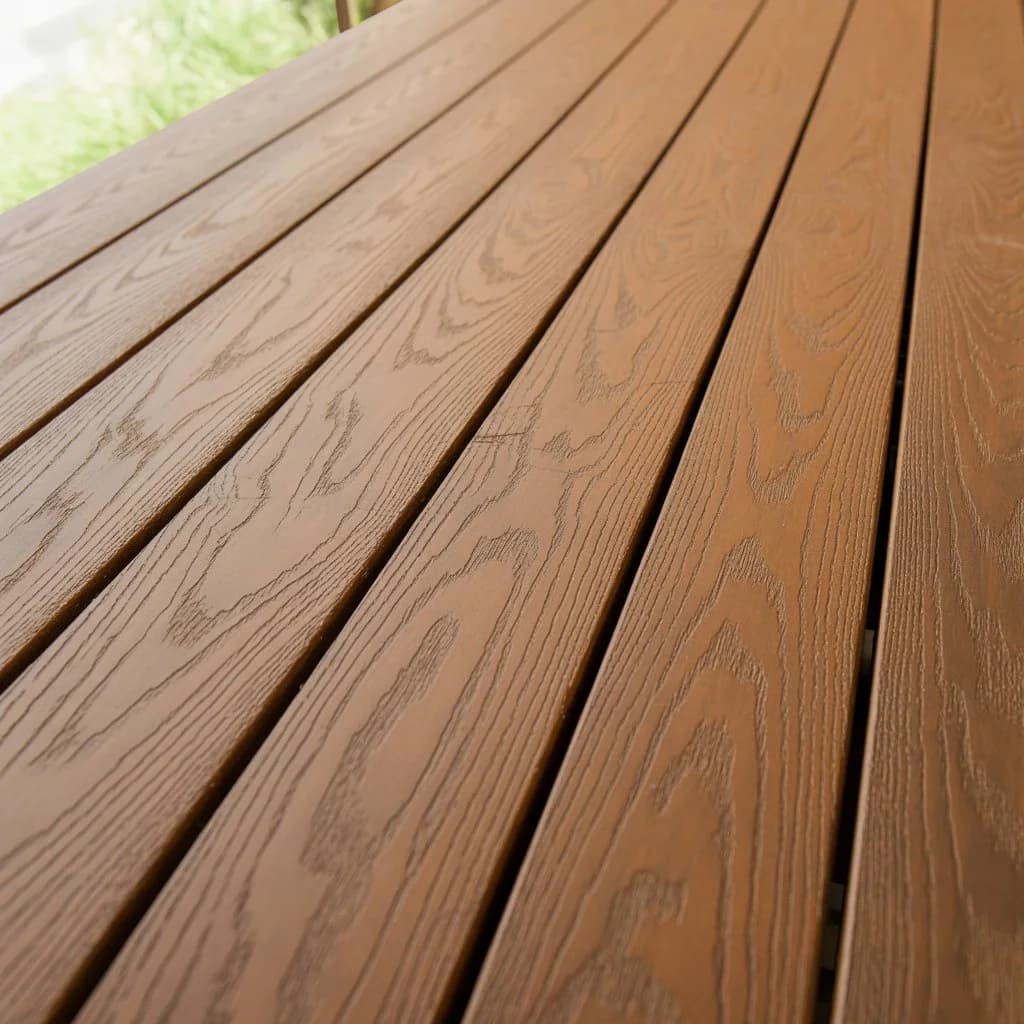 Composite decking tile