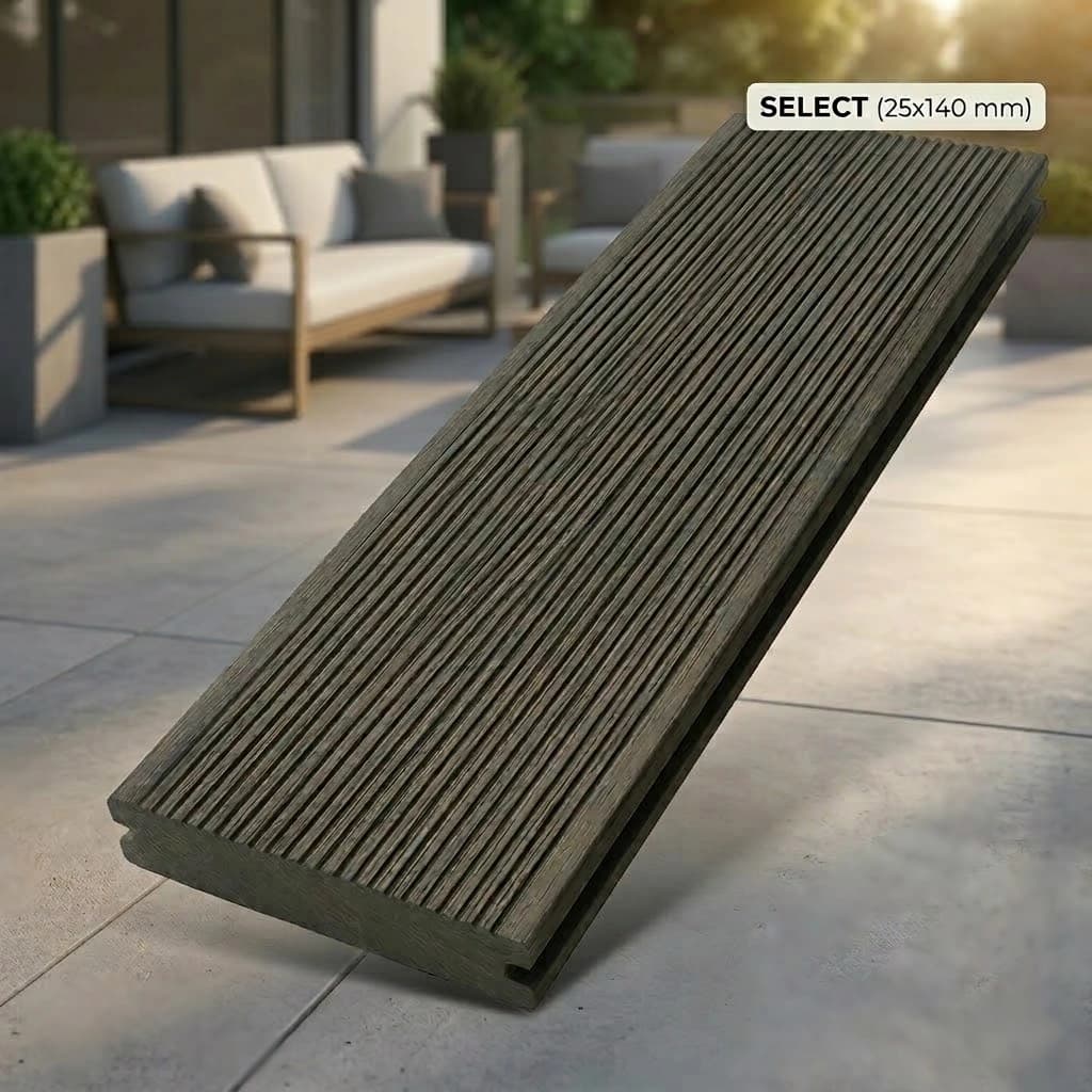 select composite decking – grooved
