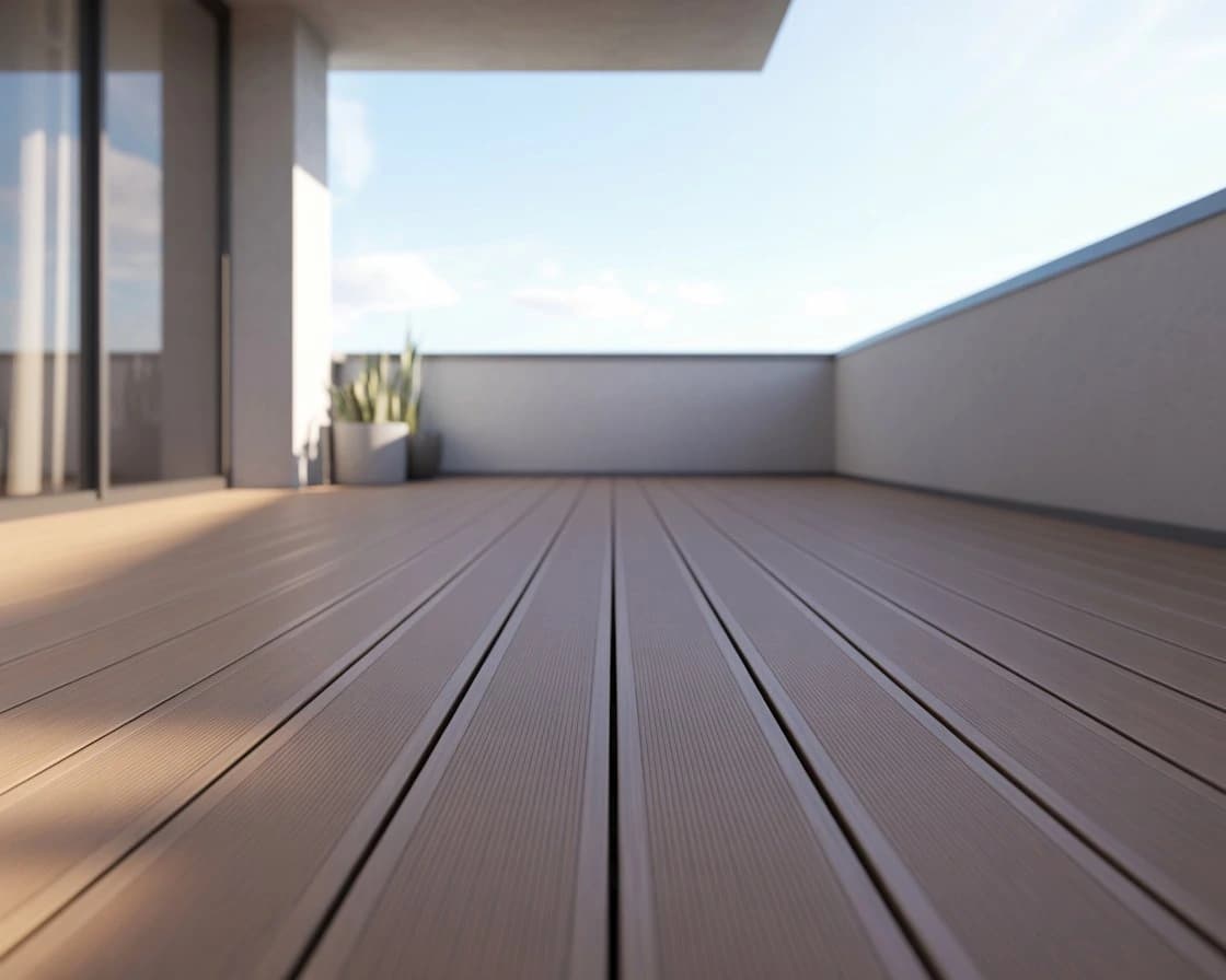 composite decking - straight layout
