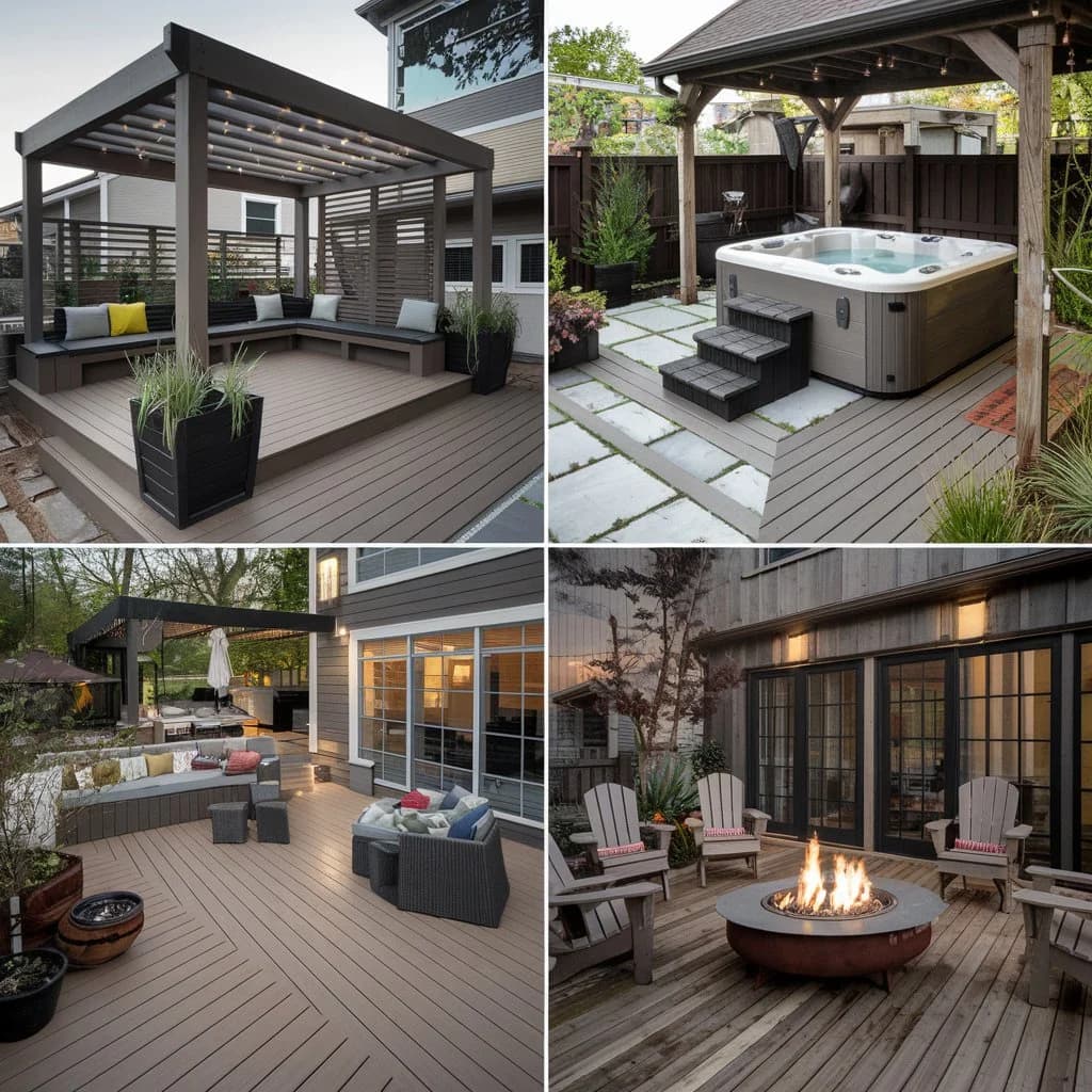 use of a composite decking board
