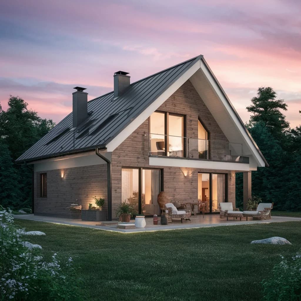 house with wooden cladding
