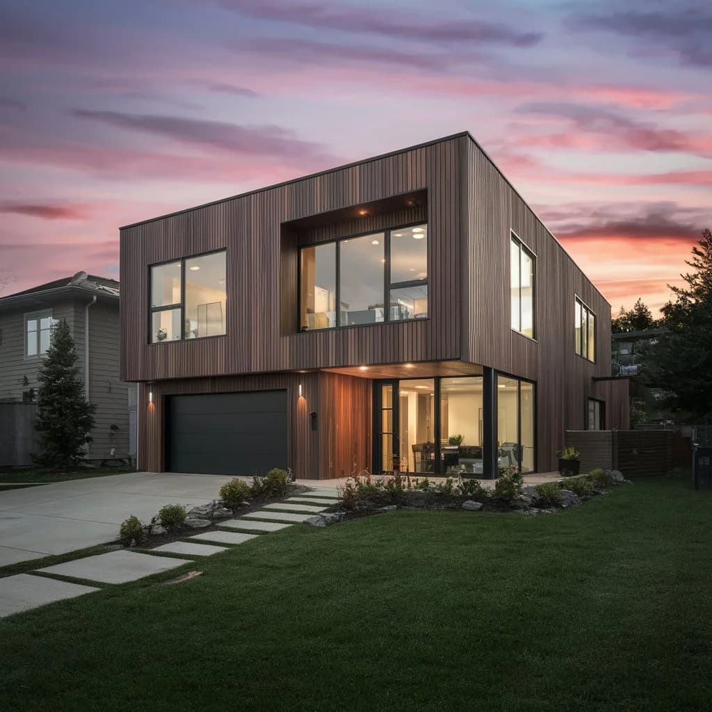 house with composite façade