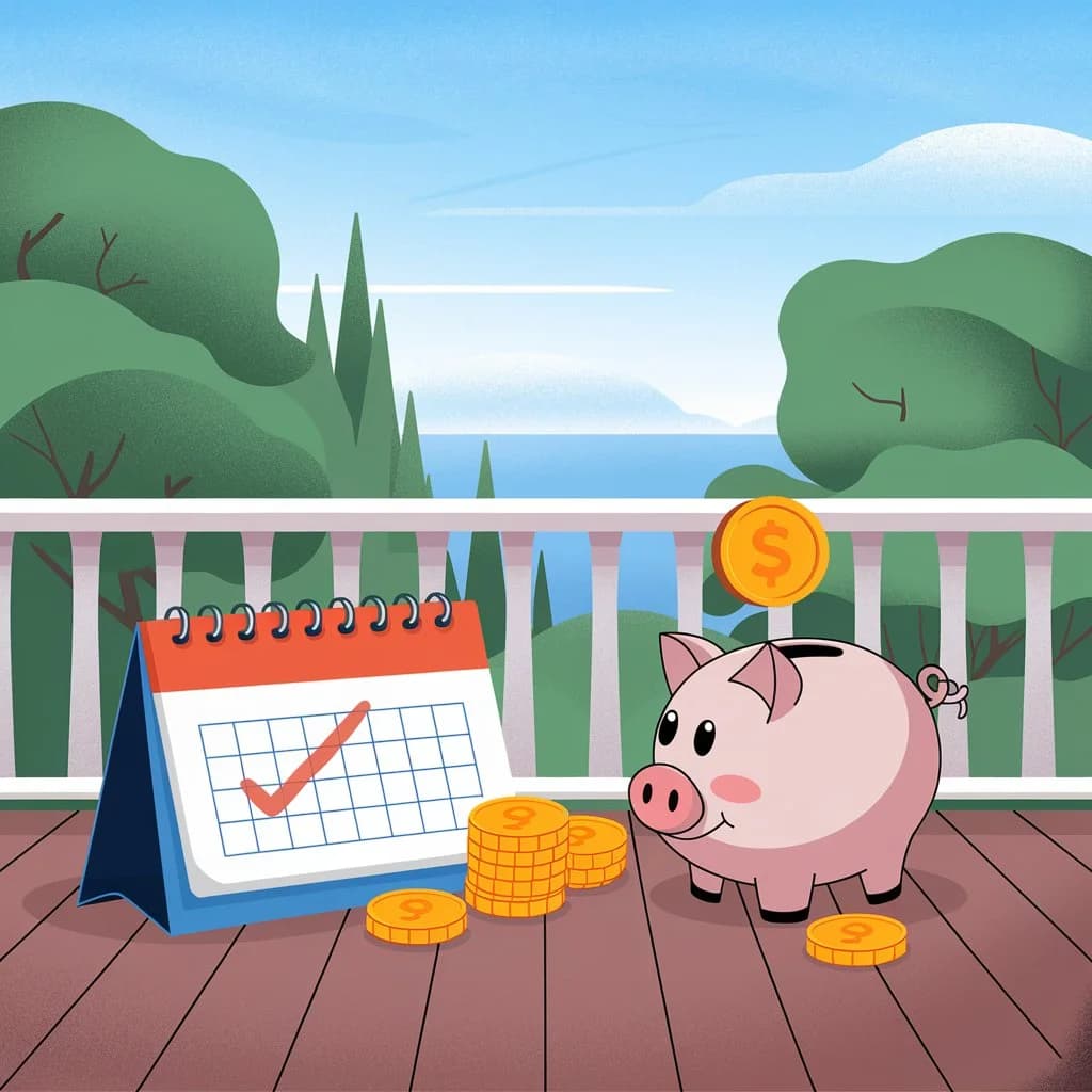 saving money on a terrace