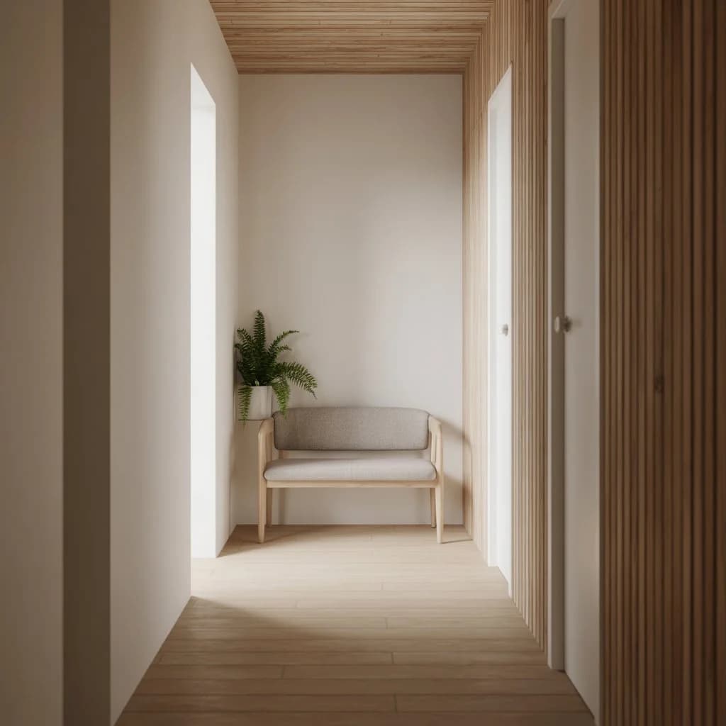 hallway slat panels