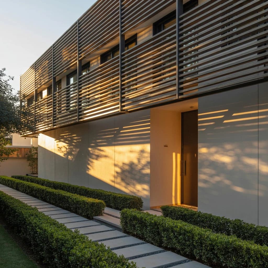 external slats - protection from the sun