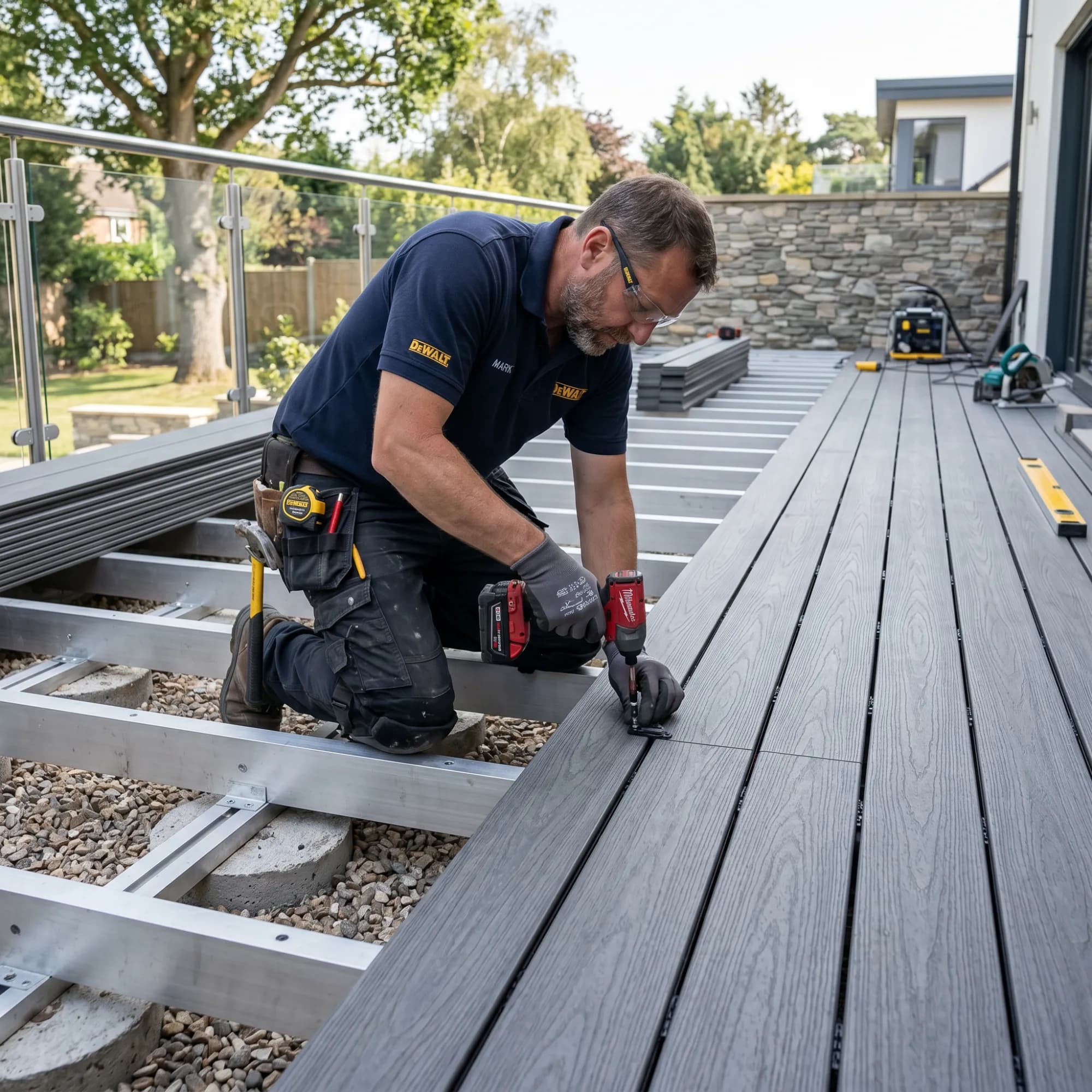 professional composite terrace installation