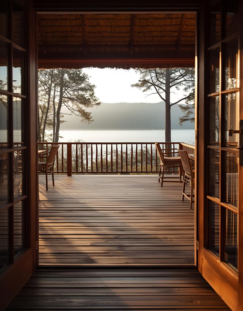 wooden terrace