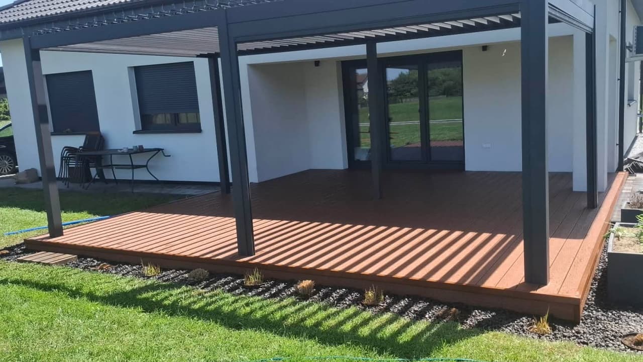 Composite decking board terrace – Racibórz.