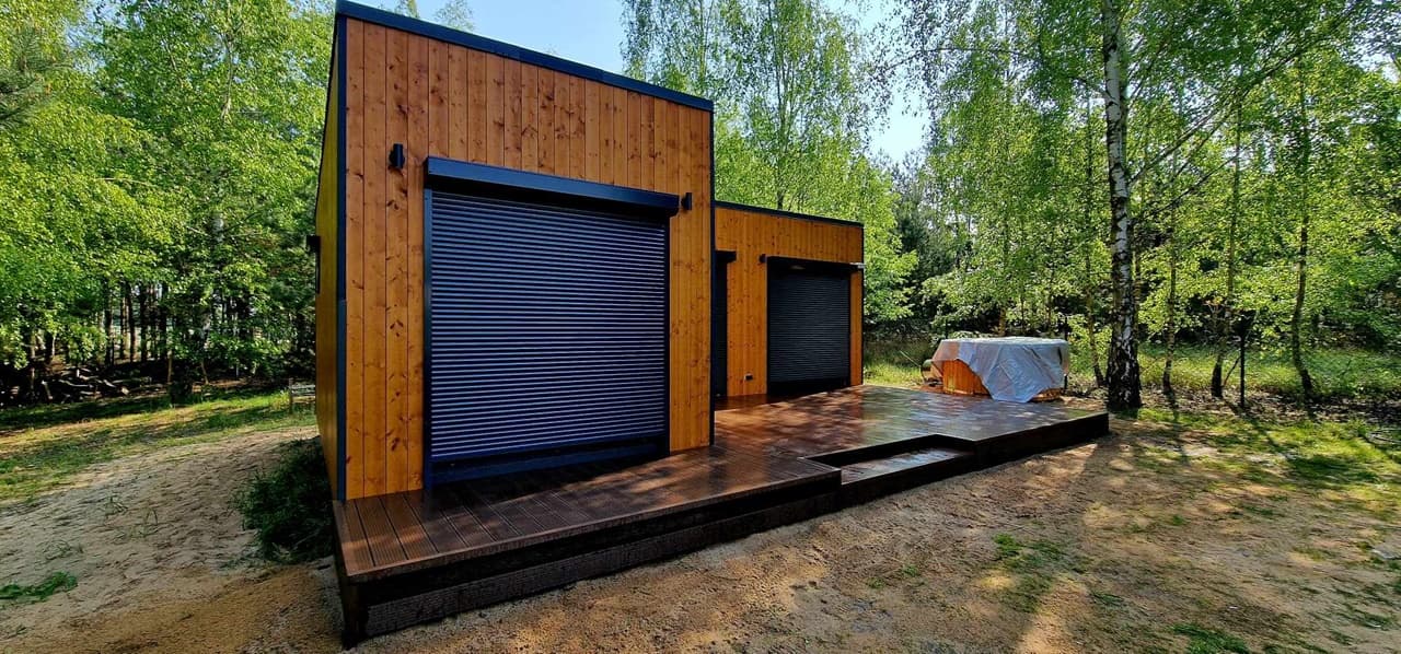 Composite decking board for a terrace - Chełmno