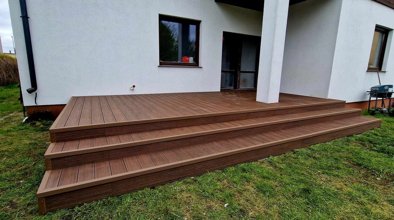Composite decking board for a terrace - Jaworzno
