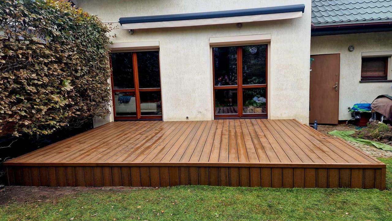 Composite decking board for a terrace - Kępno