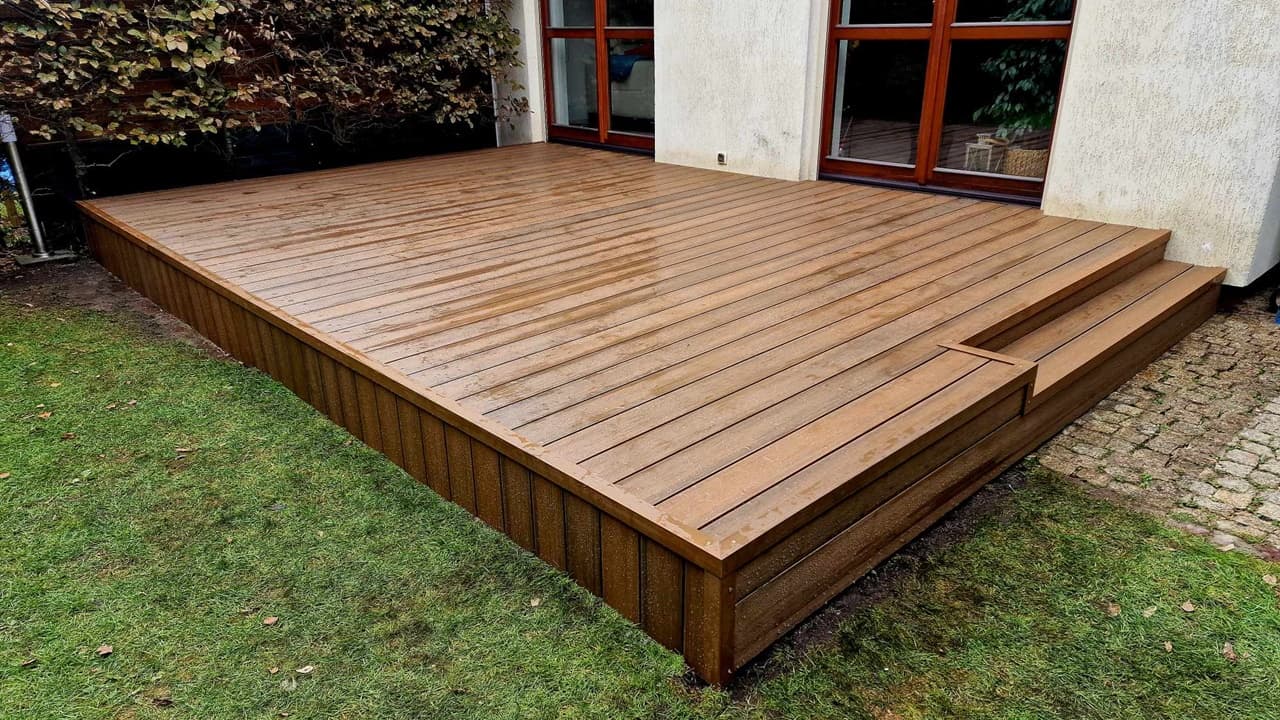 Composite decking system for terraces - Kępno