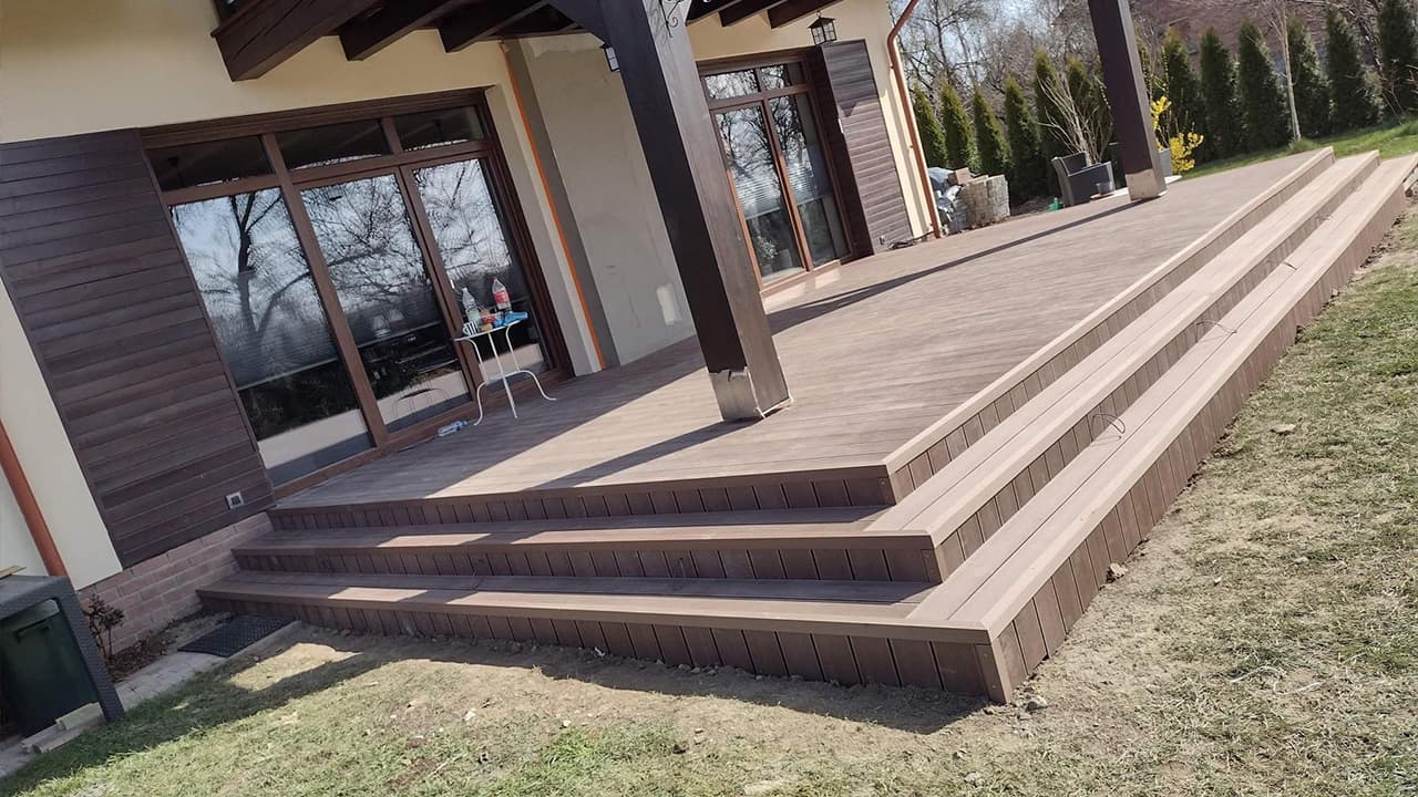 Composite decking board for a terrace - Pruszków