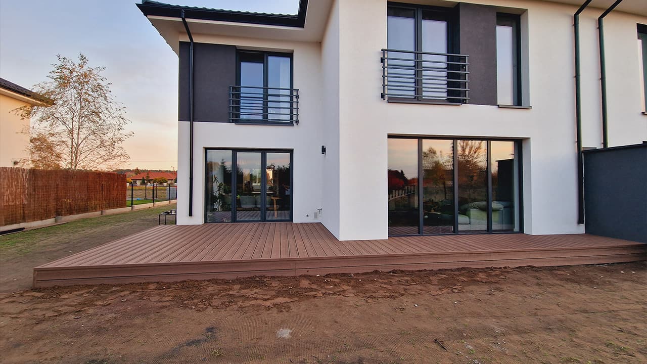 Composite decking board for a terrace - Koszalin