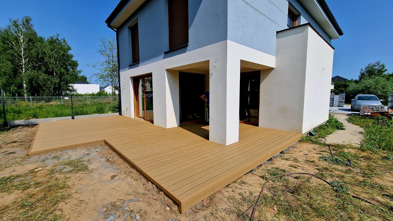 Composite decking board for a terrace - Słupsk