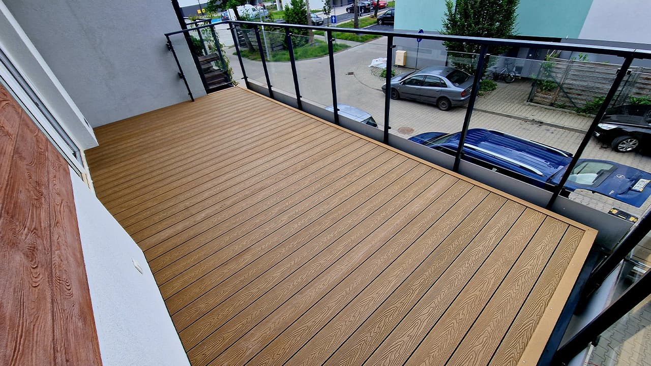 Composite decking board for a terrace - Opole