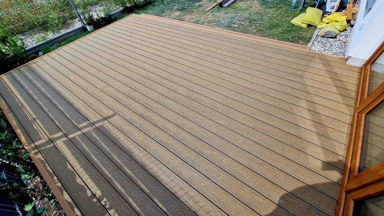 Composite decking installation in Gorzów Wielkopolski