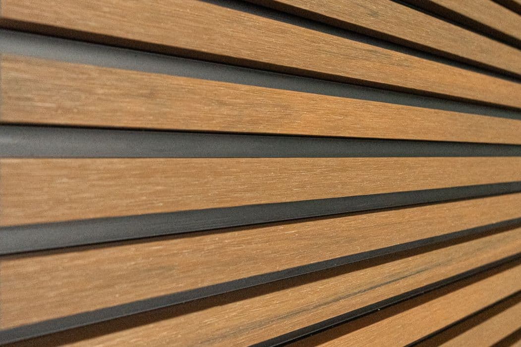 3D TEAK Slatted Composite Cladding Board