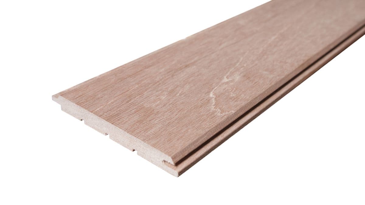 Cladding board 15x145 Dark Red Meranti Chamfer A 3.6 m