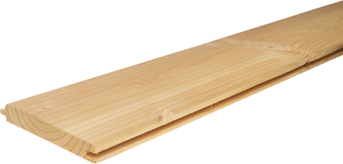 Douglas Fir Cladding Board 19x142 Chamfered 3.0 m