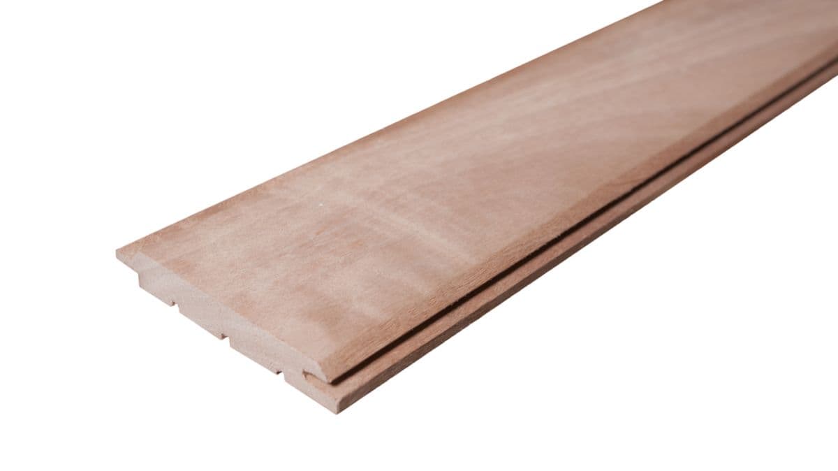 Cladding board 15x145 Okoume Chamfer 2.4 m