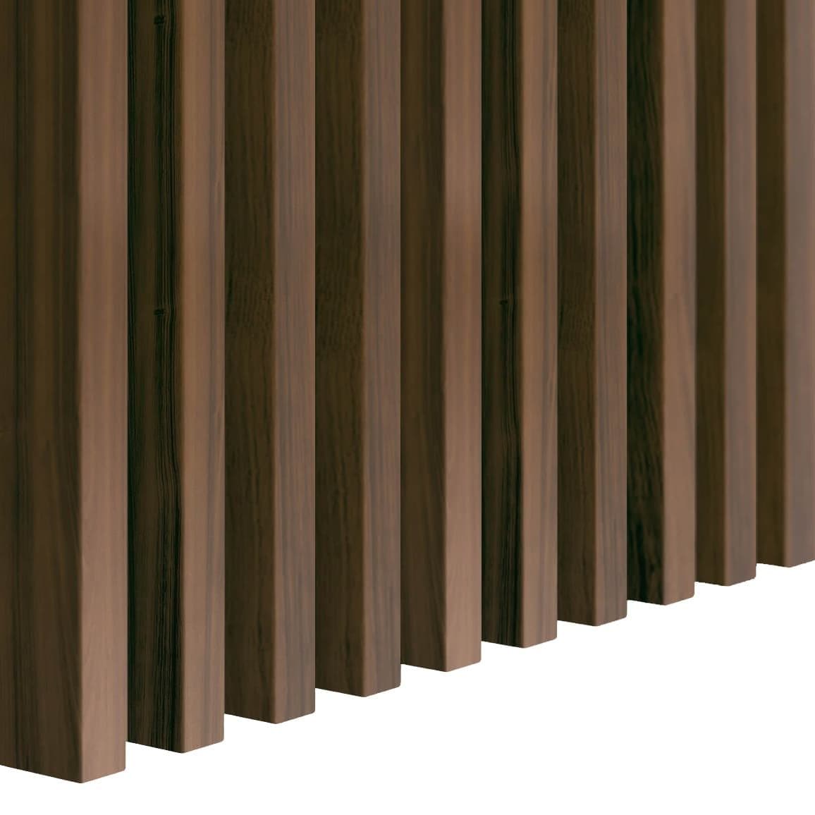Walnut wall slats 16x30 mm decorative wall strips