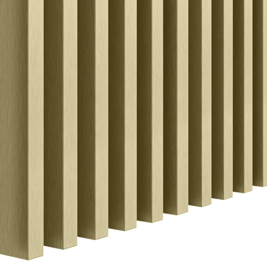 Gloss gold wall slats 16x30 mm decorative wall strips