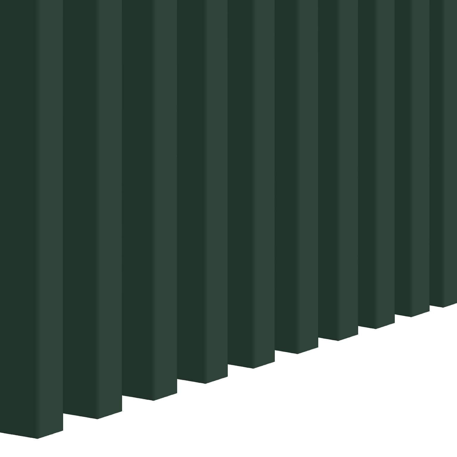 Bottle green wall slats 16x30 mm decorative wall strips