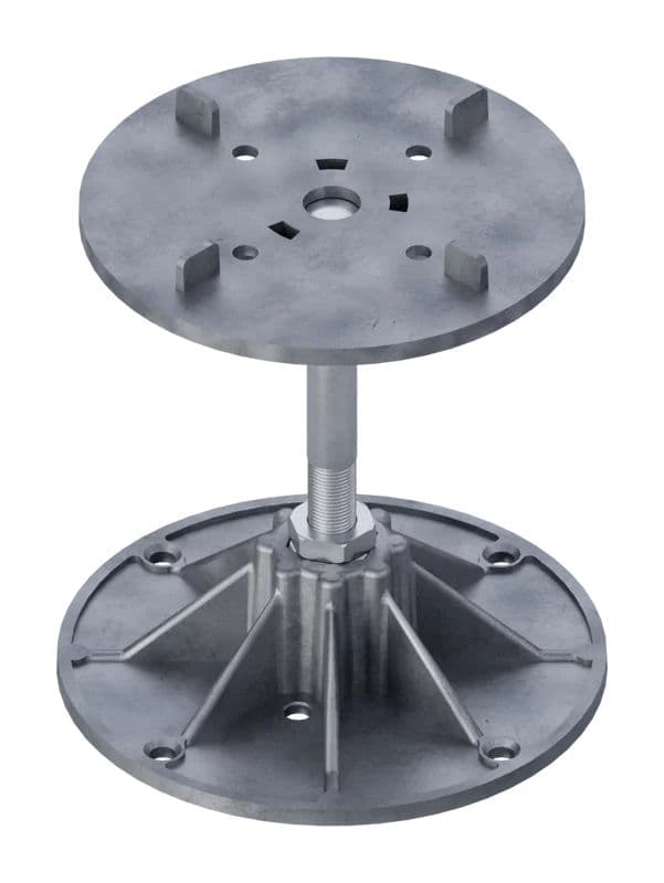 Fire-resistant adjustable ALU paving pedestal