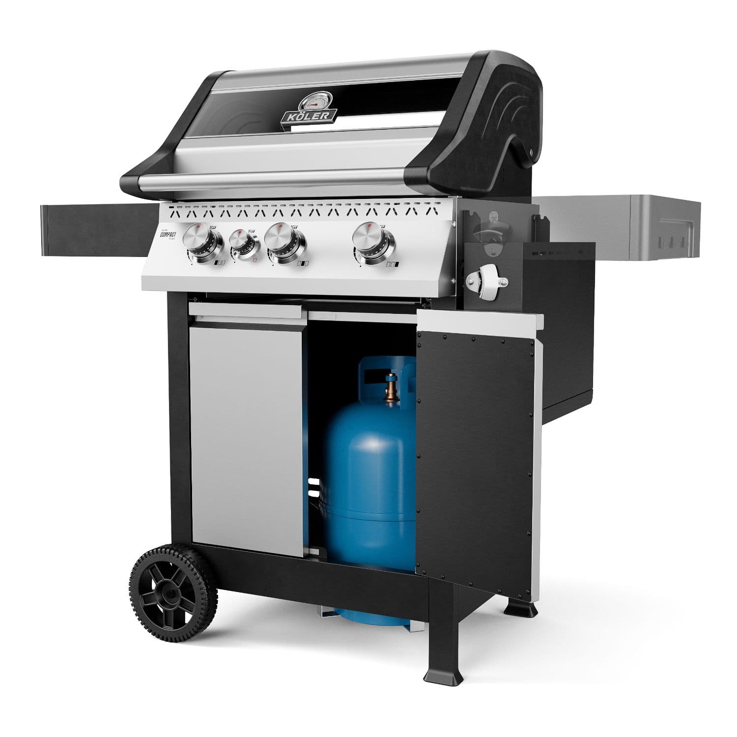 Koler Krone Compact Pro Silver Gas Barbecue