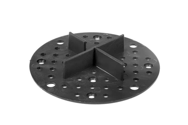 Rubber cross spacer support for paving slabs laid on gravel 2 mm DDP002R
