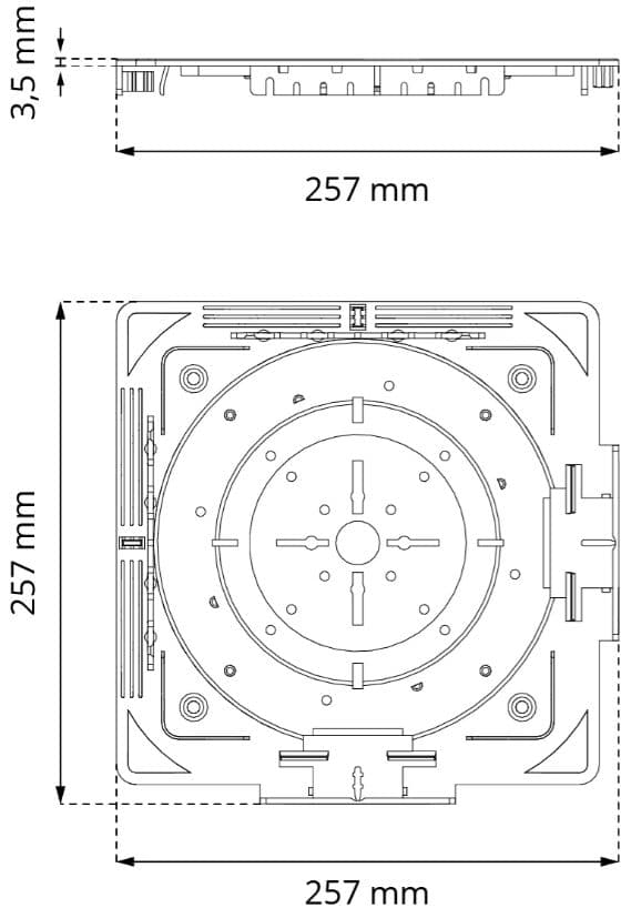 Universal plate for decking fascia boards DDP CP