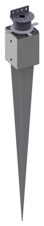 Adjustable foundation-mounted joist support with 100 mm adjustment range DDPRPL 102356