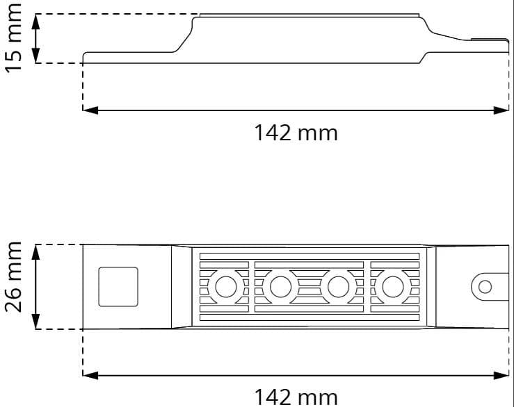 Concealed connector for decking boards 11.20–12.10 cm wide - 1 piece LT12 10199