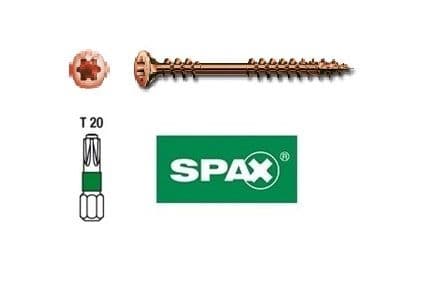 SPAX A2 stainless steel screw "antique gold" (decking/façade)
