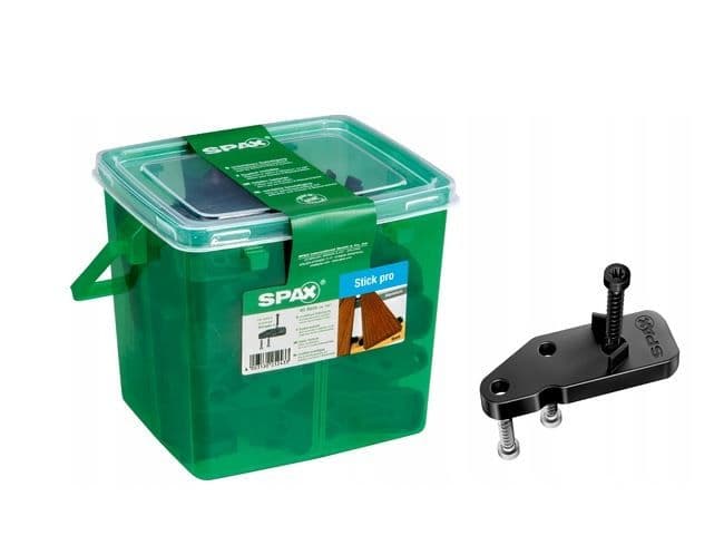 SPAX STICK PRO fixing clips for concealed installation of decking boards