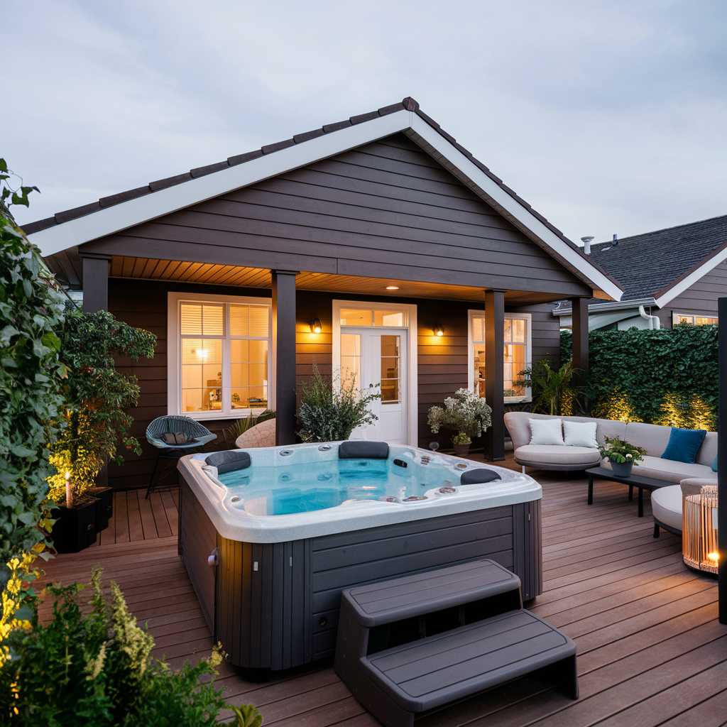 HDPE or PVC composite decking boards