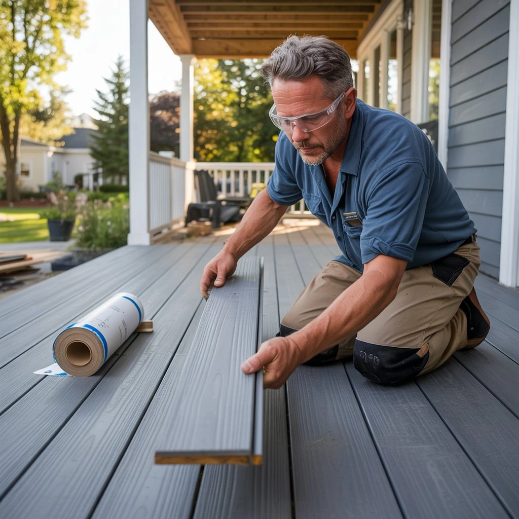 is a composite decking board heavy