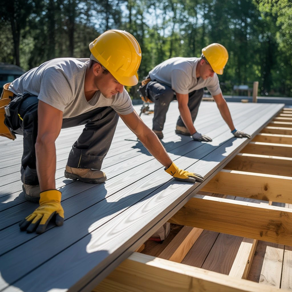 is a composite decking board heavy