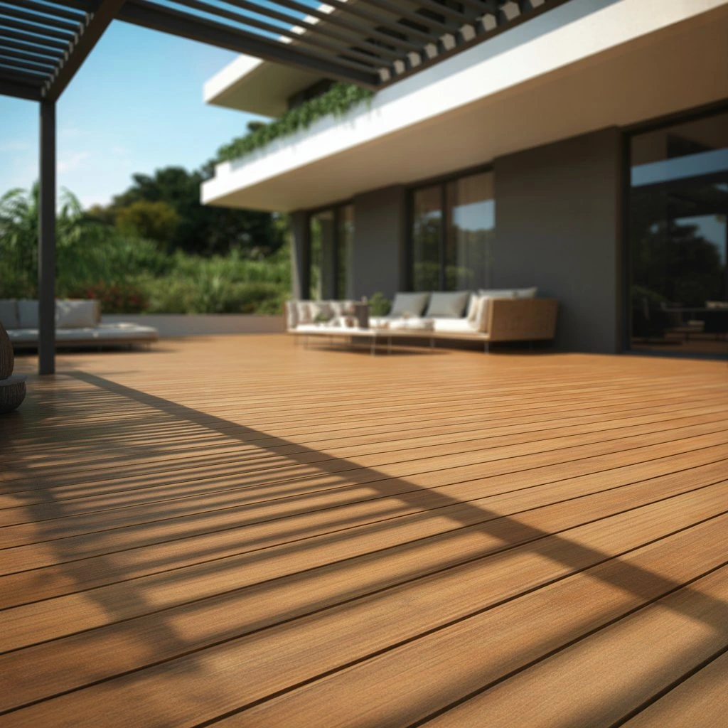 does light composite decking burn your feet