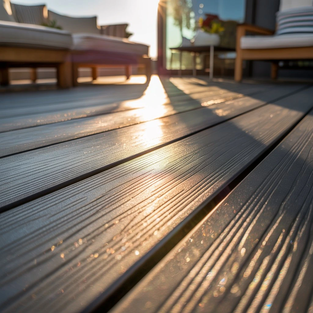 does dark composite decking burn your feet