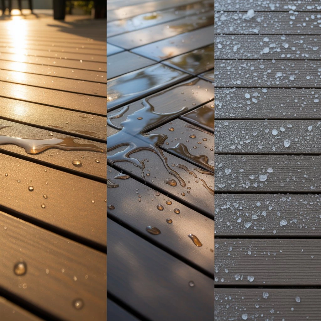 Does composite decking discolour