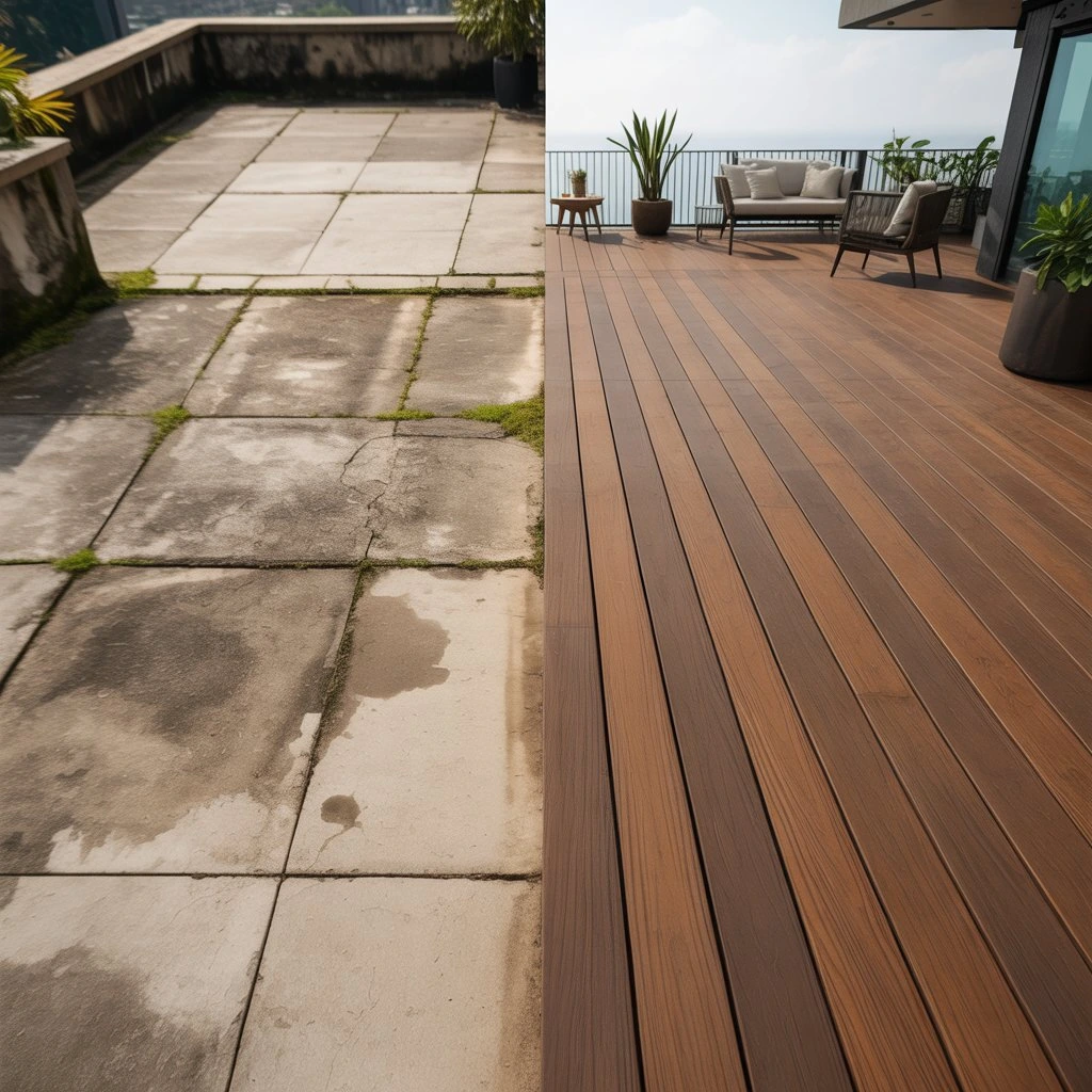 Can you install composite decking on concrete