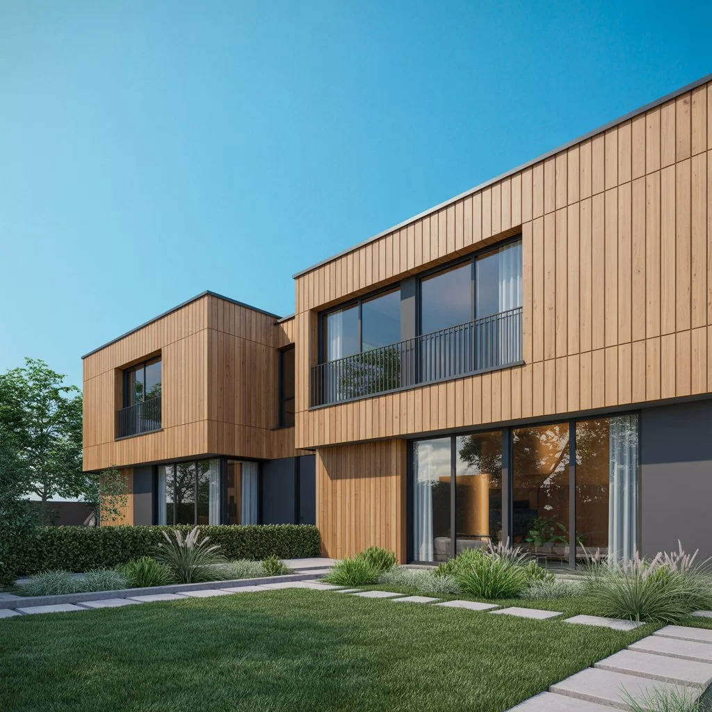 Composite cladding and renovating an old house