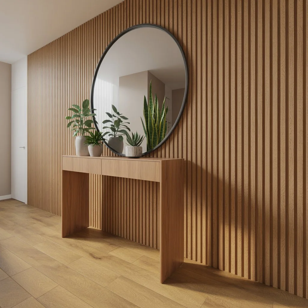 How to renovate an old flat with wall slats