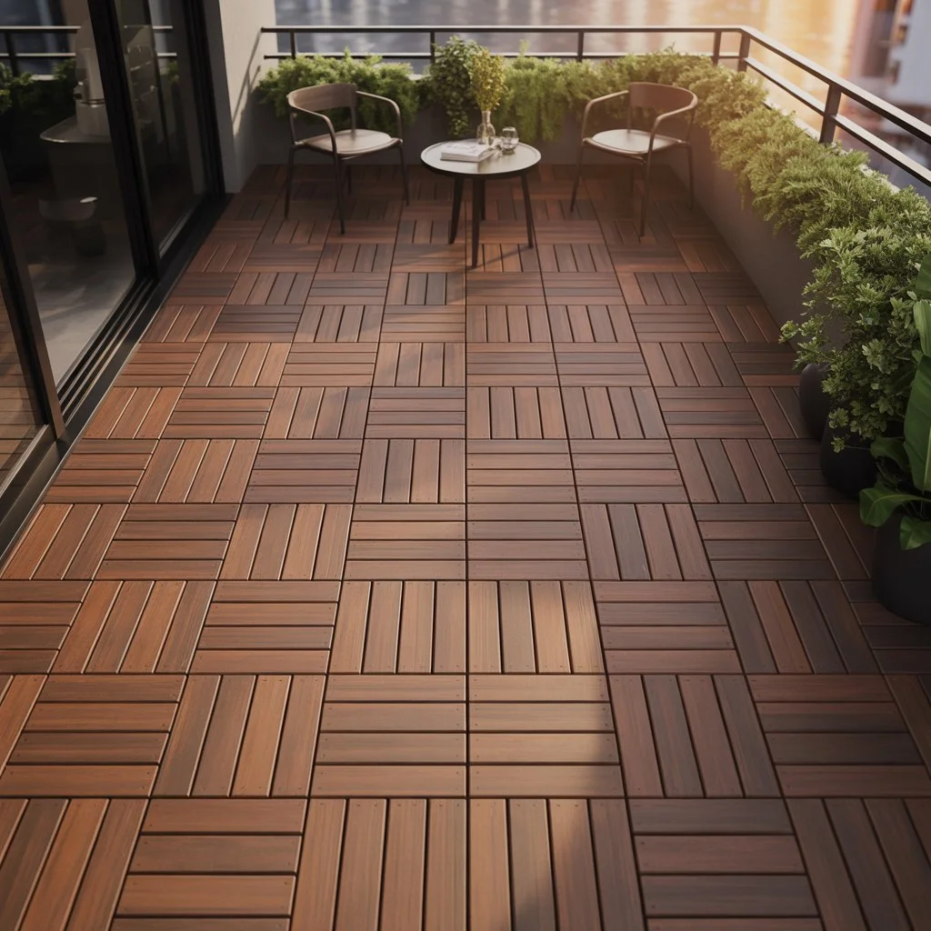 How to assemble composite decking tiles