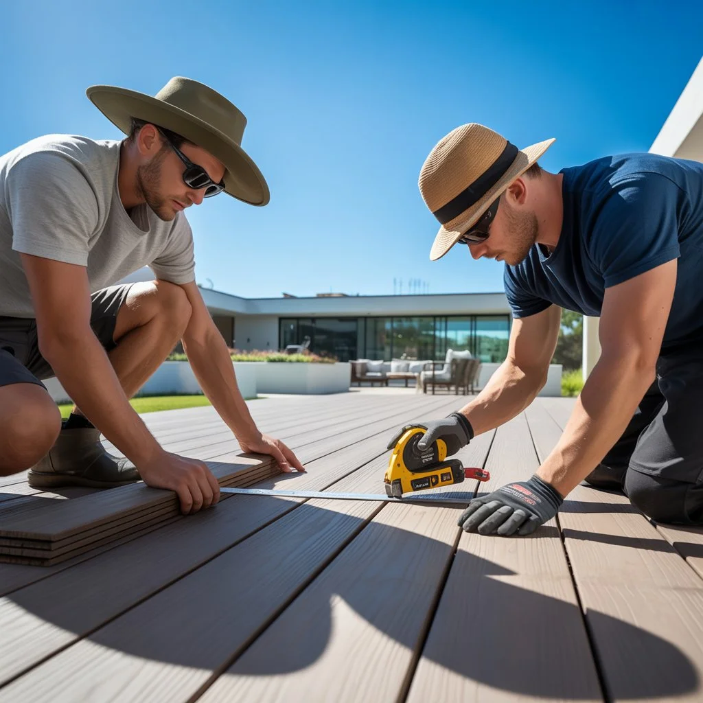 When is the best time to install a terrace made of composite decking boards